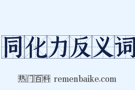 同化力反义词是什么意思的图片